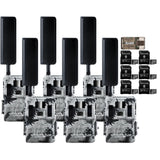 Spartan GoLive2 4G/LTE Trail Camera (6 Pack) with 32GB Memory Card & Card Reader