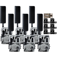 Spartan GoLive2 4G/LTE Trail Camera (6 Pack) with 32GB Memory Card & Card Reader