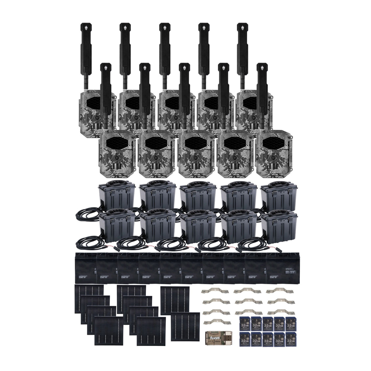Spartan GoCam2 Multi-carrier Trail Camera (Areus Camo) with Accessories Bundle