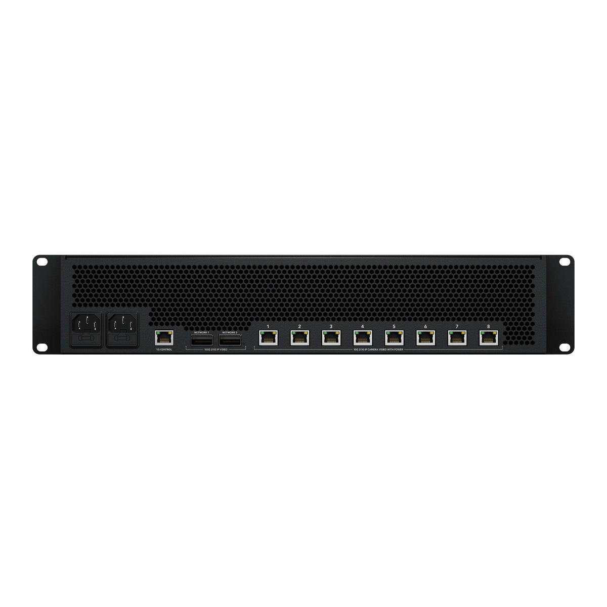 Blackmagic Design StudioBridge 10G PWR with 8-Channel 4K60 IP Video Bridge and Dual 100GbE (Black)
