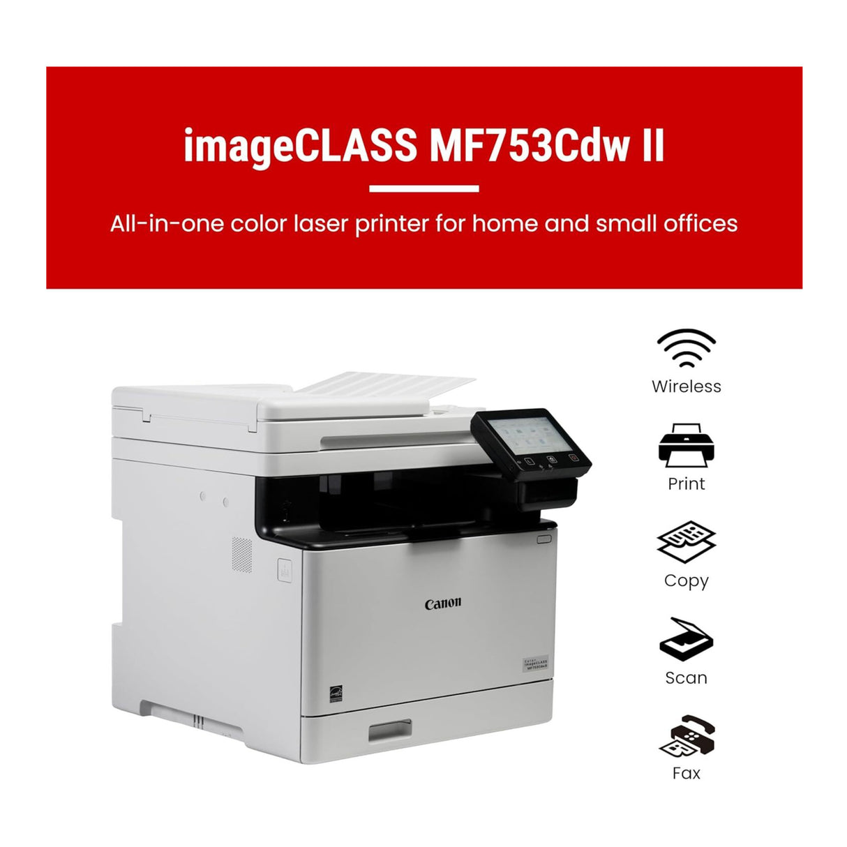 Canon Color imageCLASS MF753Cdw II Wireless Duplex All-in-One Laser Printer