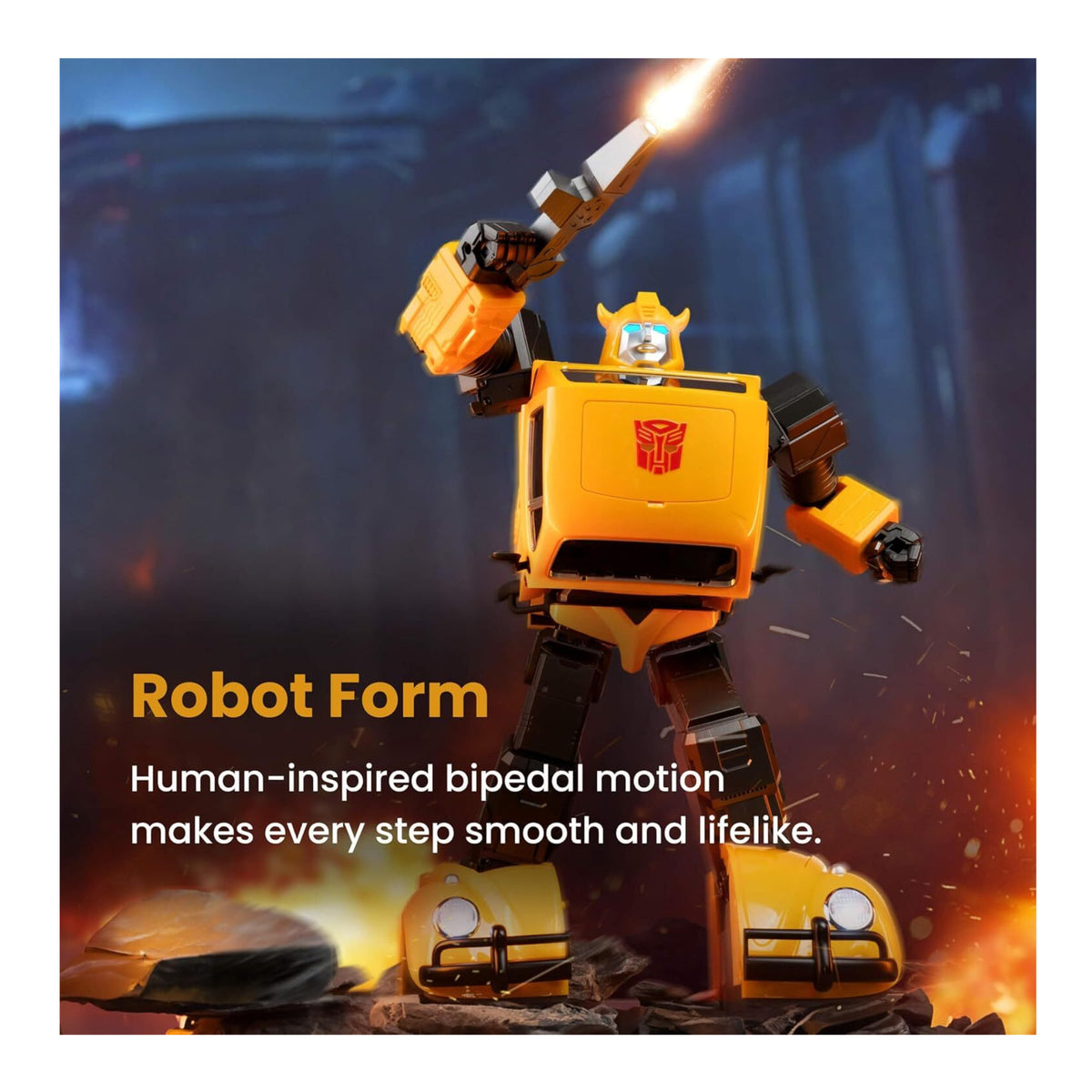 Robosen Bumblebee Flagship Transformer Robot Toy with Voice and App Control (Open Box)