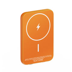 ReelCharge ReelSafe 5000mAh Wireless Power Bank, 20W Fast Charging (Orange) (Open Box)