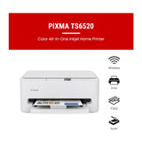 Canon PIXMA TS6520 Wireless Multifunction Inkjet Printer (White)