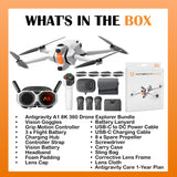 Antigravity A1 8K 360 Drone Explorer Bundle with 1-Year Plan Drone Protection