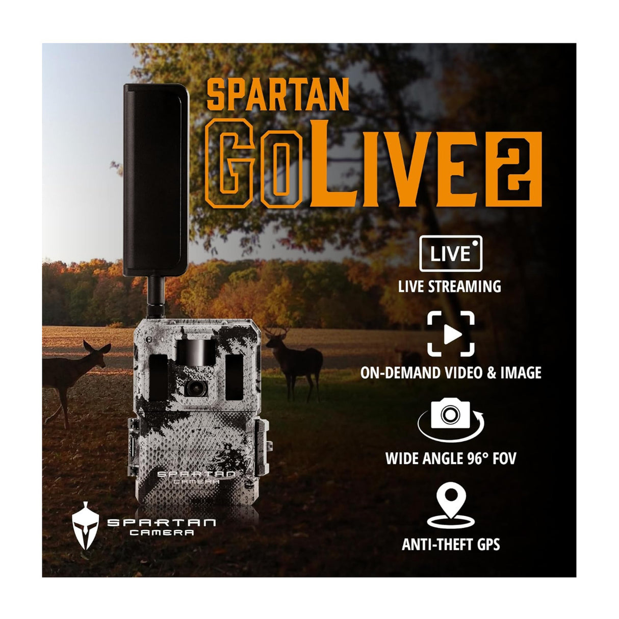 Spartan GoLive2 4G/LTE Trail Camera with 32GB Memory Card and Reader Bundle