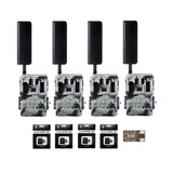Spartan GoLive2 4G/LTE Trail Camera 4-Pack Bundle with 32GB Memory Card & Reader
