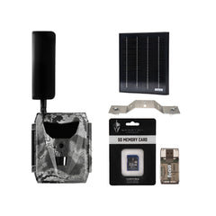 Spartan GoLive 4G/LTE Live Streaming Trail Camera with Solar Panel and Accs