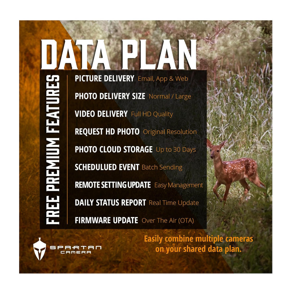 Spartan GoLive2 4G/LTE Trail Camera 10-Pck Bundle with 32GB Memory Card & Reader