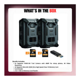 Spypoint Force 40MP 4K Trail Camera (2 Pack) Bundle with Accessories