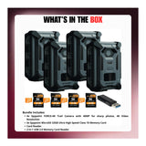 Spypoint Force 40MP 4K Trail Camera (4 Pack) Bundle with Accessories