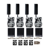 Spartan GoLive2 4G/LTE Trail Camera 4-Pack Bundle with Solar Panel & Accessories