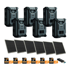 Spypoint FORCE-4K Trail Camera with 10W Solar Panel and Accessories Bundle