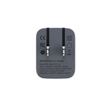ReelCharge 45W Smart Wall Charger with USB-C Fast Charge Folding Plug (Gray)