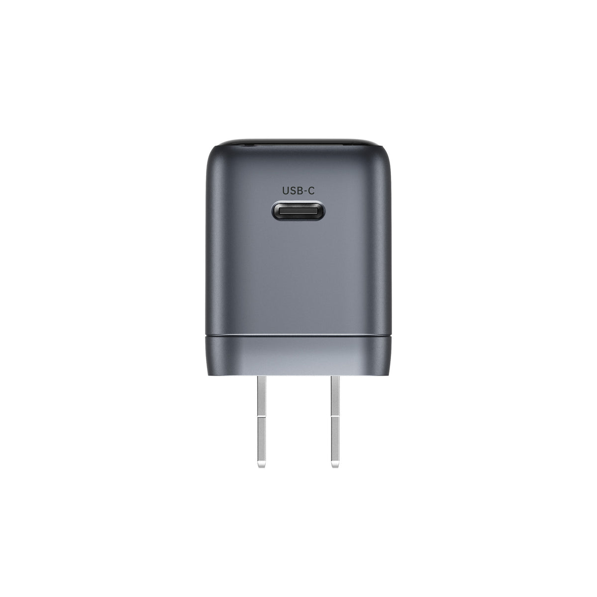 ReelCharge 45W Smart Wall Charger with USB-C Fast Charge Folding Plug (Gray)