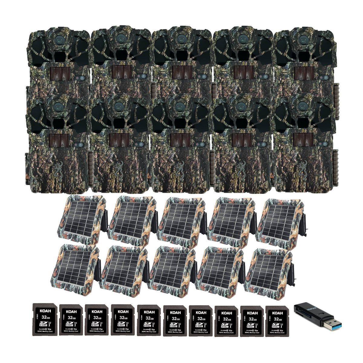 Browning Trail Camera Spec Ops Elite HP5 Ultra (10-Pack) Bundle with Accessories