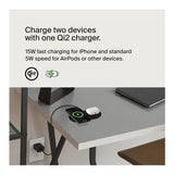 Belkin BoostCharge Pro 2-in-1 Magnetic Wireless Charging Pad with Qi2 (Black) (Open Box)