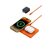 Belkin 2-in-1 MagSafe Wireless Charging Pad with Qi2 15W (Orange) (Open Box)