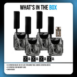 Spartan GoLive 4G/LTE Live Streaming Trail Camera 4-Pack Bundle