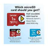 Lexar 1TB V30 A2 PLAY MicroSDXC UHS-I Memory Card
