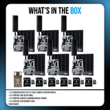 Spartan GoLive2 4G/LTE Trail Camera 6-Pack Bundle with Solar Panel & Accessories