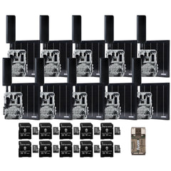 Spartan GoLive2 4G/LTE Trail Camera 10-Pck Bundle with Solar Panel & Accessories