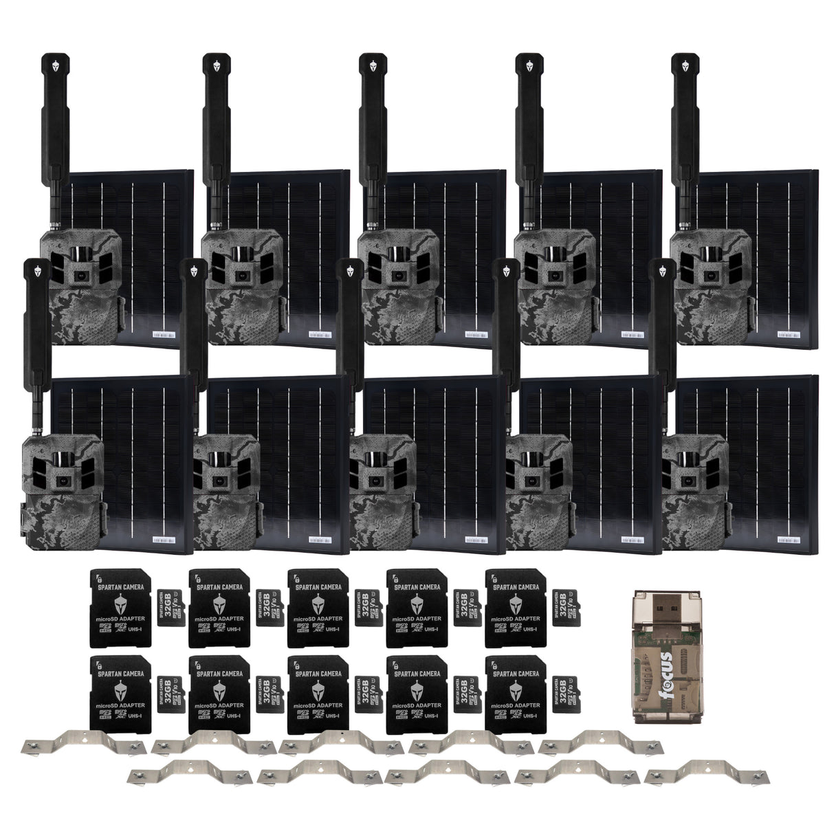 Spartan GoLive3 4G/LTE Multi-Carrier Trail Camera (Areus Camo) with Accs. Bundle