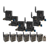 Yellowstone Y2 Black Wide Lens Trail Camera (6-Pack) with Security Box and Accs