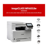 Canon imageCLASS MF665Cdw Color Laser Printer with Wireless Duplex 26ppm (White)