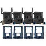 Yellowstone Y2 Black Wide Lens Trail Camera (4-Pack) with Security Box and Accs