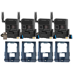 Yellowstone Y2 Black Wide Lens Trail Camera (4-Pack) with Security Box and Accs