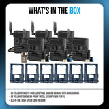 Yellowstone Y2 Black Wide Lens Trail Camera (6-Pack) with Security Box and Accs