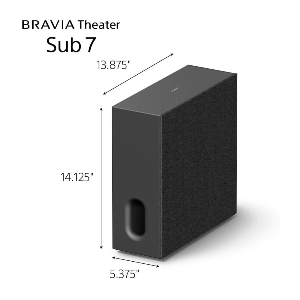 Sony BRAVIA Theater Sub 7 SA-SW7 Slim Wireless Subwoofer with 130mm Driver (Open Box)