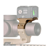 Reptilia AUS 34mm Scope Mount with ROF-90 for ACRO and Bubble Level Bundle (FDE)
