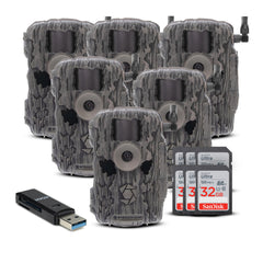 Stealth Cam Fusion X-Pro 36MP 720P Cellular Dual Sim Trail Camera 6-Pack Bundle