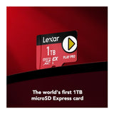 Lexar 1TB PLAY PRO microSDXC Express Memory Card