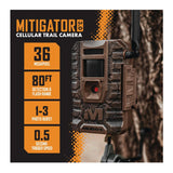 Muddy Outdoors Mitigator 3.0 Cellular Trail Camera 36MP with 80FT Range (2-Pack)