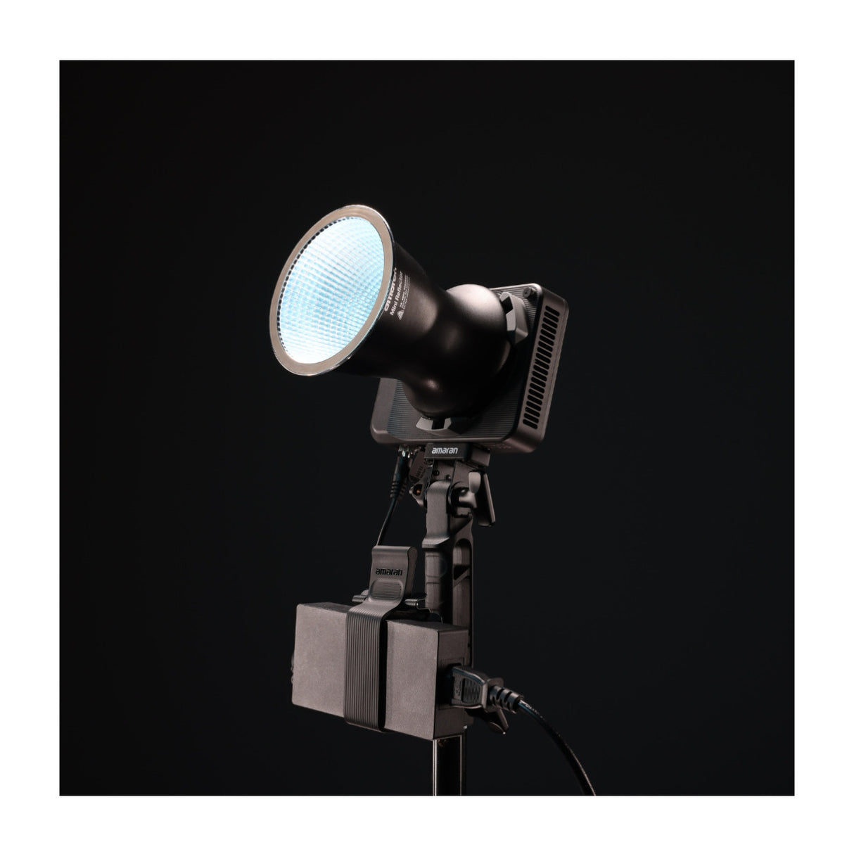 Amaran Ray 120c RGB LED Video Light (US) with Light Dome 60 2ft Circular Bowens Mount Softbox