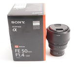 Sony FE 50mm F1.4 GM Full-Frame Large-Aperture G Master Lens (Used)