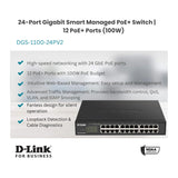 D-Link 24-Port Gigabit Smart Managed PoE+ Switch (Open Box)