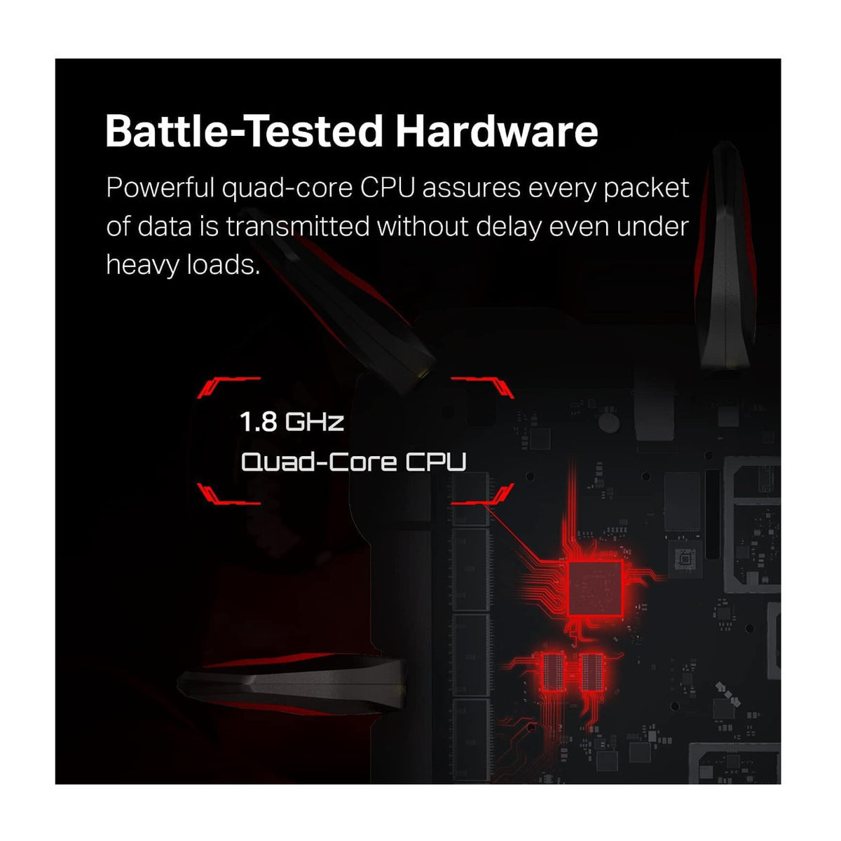 TP-Link Archer AX11000 Tri-Band Wi-Fi 6 Gaming Router (Black/Red) (Refurbished)