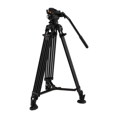 E-Image 2-Stage Aluminum Camera Tripod Kit with GH03 Fluid Head