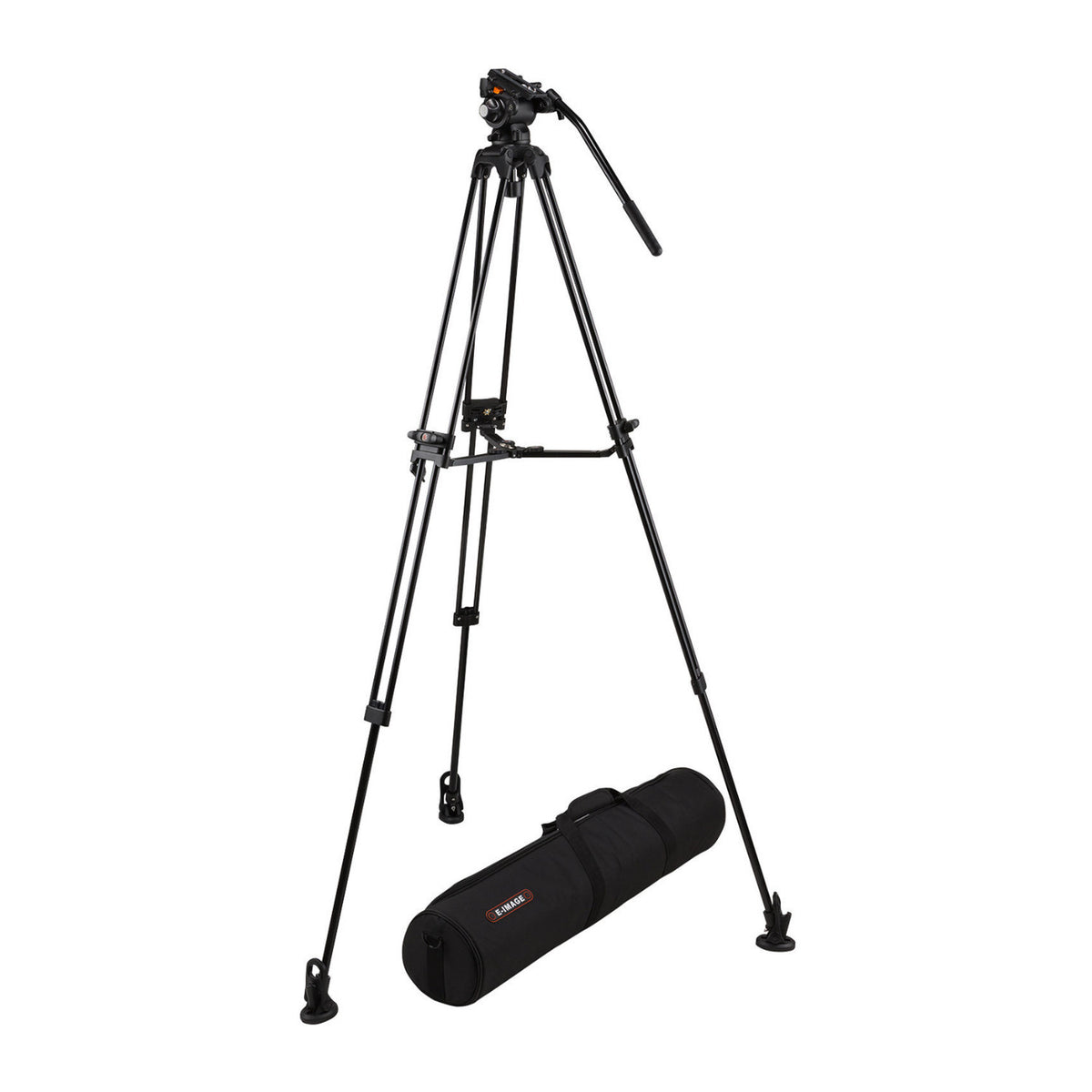 E-Image 2-Stage Aluminum Camera Tripod Kit with GH03 Fluid Head