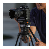 E-Image 2-Stage Aluminum Camera Tripod Kit with GH03 Fluid Head