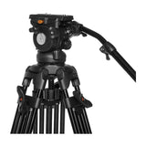 E-Image EG05A2 Two-Stage Aluminum Video Tripod Kit with GH05 75mm Fluid Head