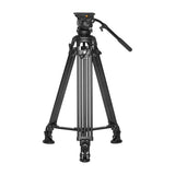 E-Image EG05A2 Two-Stage Aluminum Video Tripod Kit with GH05 75mm Fluid Head