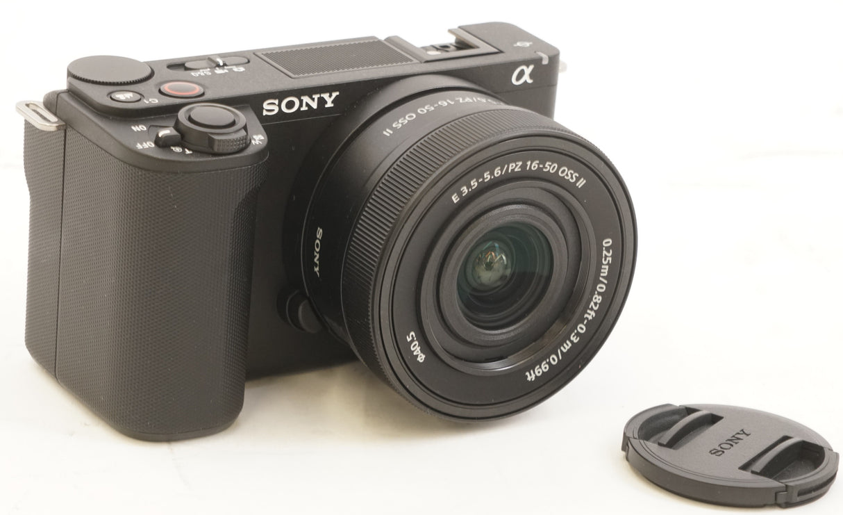 Sony Alpha ZV E10 II Content Creators Black Camera with Mirrorless Lens Bundle (Used)