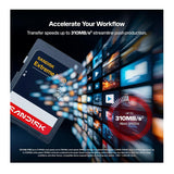 SanDisk 128GB Extreme PRO UHS-II V90 SDXC Memory Card