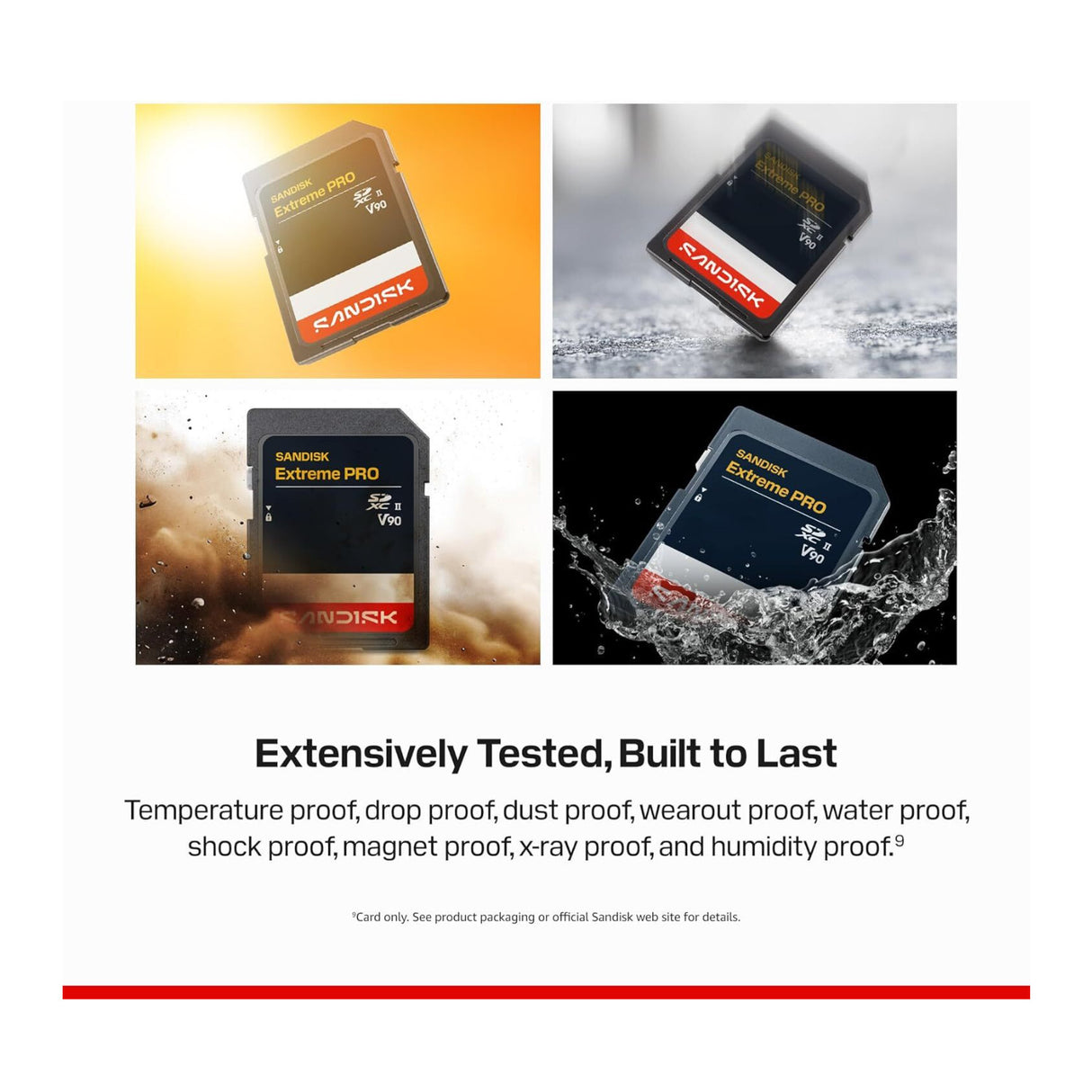 SanDisk 256GB Extreme PRO UHS-II V90 SDXC Memory Card