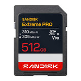 SanDisk 512GB Extreme PRO UHS-II V90 SDXC Memory Card
